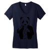 gangster panda Women's V-Neck T-Shirt