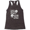 work like a captain party like a pirate Racerback Tank