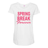 spring break forever Maternity Scoop Neck T-shirt