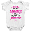 The Best Grammy Was Born In October Baby Onesie
