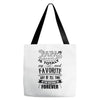 My Papa is Totally My Most Favorite Guy Of All Time Tote Bags
