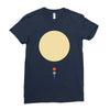 minimal solar system Ladies Fitted T-Shirt