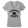 pekingese mum Women's V-Neck T-Shirt