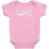 21st birthday apron established 1997 Baby Bodysuit