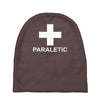paraletic funny printed green top drinking booze party drunk Baby Beanies