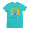 training to beat saiyan or at least warrior anime gym workout lifting Ladies Fitted T-Shirt