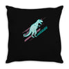 ask me about dinosaurs Throw Pillow