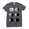 the phases of the moon of laika dog Ladies Fitted T-Shirt