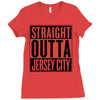 straight outta jersey city Ladies Fitted T-Shirt