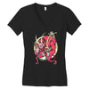 krampus (blood red) Women's V-Neck T-Shirt