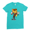 pizza smoking (2) Ladies Fitted T-Shirt