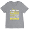 Legends Are Born In June V-Neck Tee