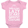 this is my lazy ghost costume 3 Baby Bodysuit