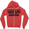 myspace stalker Zipper Hoodie