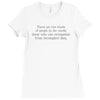 incomplete data people Ladies Fitted T-Shirt