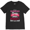 running mommy white V-Neck Tee