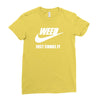 weed   just smoke it   mens funny Ladies Fitted T-Shirt