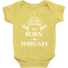 the best teachers are born in february Baby Bodysuit