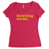 bowling sucks Women's Triblend Scoop T-shirt