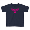 breast cancer ribbon with wing Toddler T-shirt