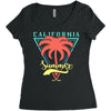 California Summer Women's Triblend Scoop T-shirt