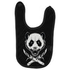black metal panda Baby Bibs