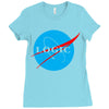 logic nasa Ladies Fitted T-Shirt