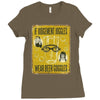 beer goggles sign, ideal gift or birthday present. Ladies Fitted T-Shirt