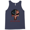 skull us flag live free or die Tank Top