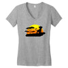 Mufasa and Simba Lion King Women's V-Neck T-Shirt