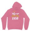 kings are born in 1958 Unisex Hoodie