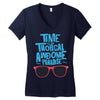 time to go tropical awesome paradise Women's V-Neck T-Shirt
