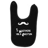 mustache u a question Baby Bibs