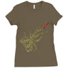 caution octopus&rsquo; may be larger than it appears Ladies Fitted T-Shirt