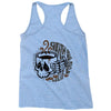 death before decaf white Racerback Tank