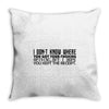 opinions Throw Pillow