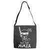 part time ninja Adjustable Strap Totes