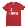 i love camping! Ladies Fitted T-Shirt