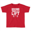 bro do you even lift baseball raglan Toddler T-shirt