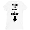 This Is Why I Squat Ladies Fitted T-Shirt