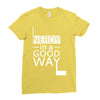 nerdy in a good way 2 Ladies Fitted T-Shirt