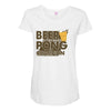 beer pong Maternity Scoop Neck T-shirt