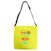 THE SONGS ON THE RADIO Adjustable Strap Totes