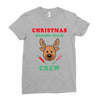 christmas baking team crew rudolph Ladies Fitted T-Shirt