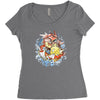 shining splash koi Women's Triblend Scoop T-shirt