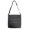 i went outsude once Adjustable Strap Totes
