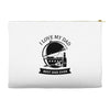 i love my dad Accessory Pouches