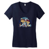 stoned in wonderland Women's V-Neck T-Shirt