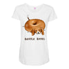 beagle bagel Maternity Scoop Neck T-shirt