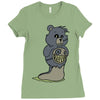 mucus bear Ladies Fitted T-Shirt